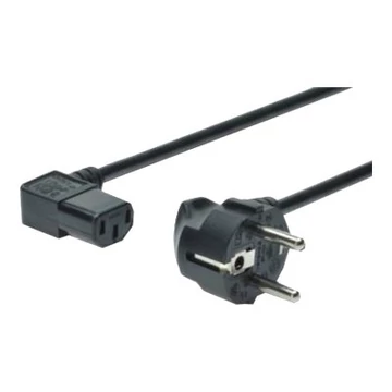 ASSMANN Power Cord CEE 7/7 Typ-F - C13 90deg angled M/F 1.8m H05VV-F3G 0.75qmm bl