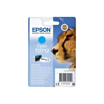 EPSON C13T07124012 Epson T0712 cyan DURABrite tintapatron Stylus D78/92/120/DX4000/4050/4400/4450