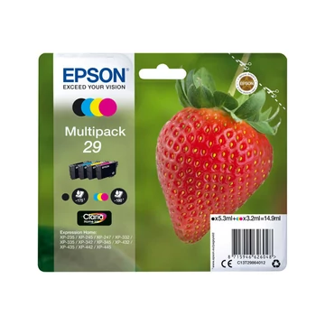 EPSON C13T29864012 Tintapatron Epson Strawberry Multipack Claria Home 4-color 29 14,9 ml