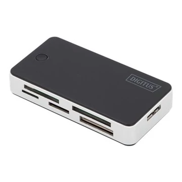 DIGITUS USB 3.0 Card Reader Support MS/SD/SDHC/MiniSD/M2/CF/MD/SDXC cards 1M USB A connection cable