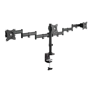 DIGITUS DA-90362 Clamb Mount Monitor Stand, 3xLCD, max. 3x27, adjustable and rotated 360°