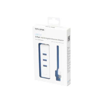 TP-LINK USB 3.0 to Gigabit Ethernet Network Adapter 3-Port USB 3.0 Hub 1 USB 3.0 connector 1 Gigabit Ethernet port 3 USB 3.0 ports