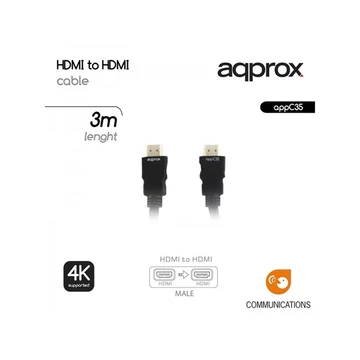 APPROX Kábel - HDMI 1.4 kábel apa / apa 3m