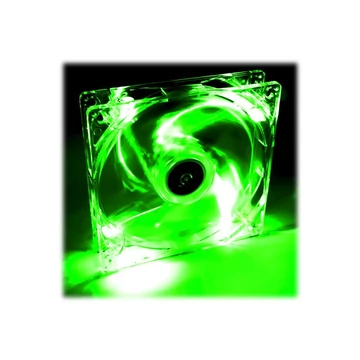AKY AW-12A-BG Akyga System fan 12 cm LED green AW-12A-BG Molex 120x120 mm