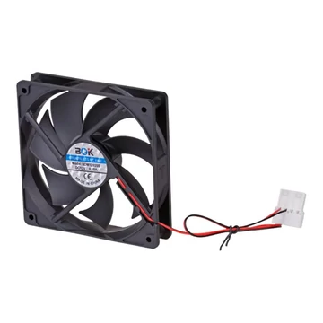 AKY AW-12A-BK Akyga System fan 12 cm black AW-12A-BK Molex 120x120 mm