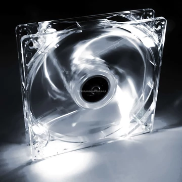 Ventilátor Akyga 120mm 4 LED fehér AW-12A-WH rendszerhűtő