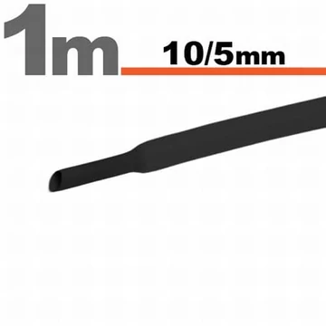 Zsugorcső 10mm / 5mm fekete
