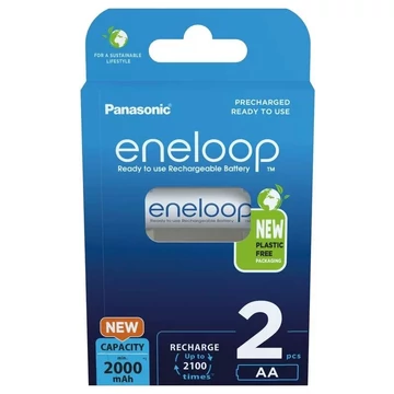 Panasonic Eneloop 1.2V AA 2000mAh akku (2db) (BK-3MCDE/2BE)