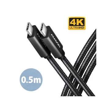 Axagon BUCM32-CM05AB SPEED+ USB-C <> USB 20Gbps kábel 0.5 m