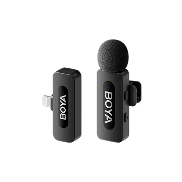 BOYA Mikrofon - BY-V1 V2.0 (Vezeték nélküli, fekete, Lightning)