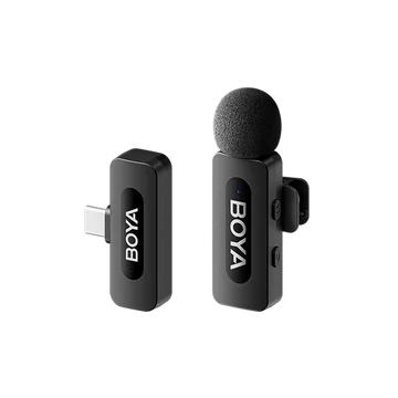 BOYA Mikrofon - BY-V10 V2.0 (Vezeték nélküli, fekete, USB-C)