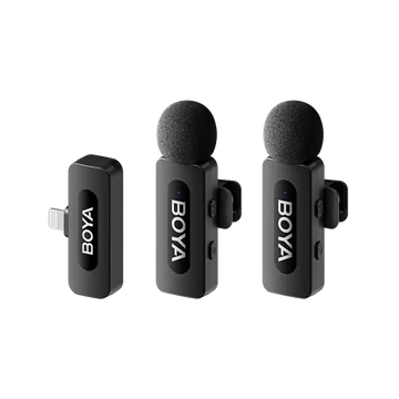 BOYA Mikrofon - BY-V2 V2.0 (Vezeték nélküli, fekete, Lightning)