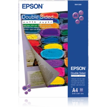 Epson matt kétoldalas fotópapír (A4, 50 lap, 178g) Epson