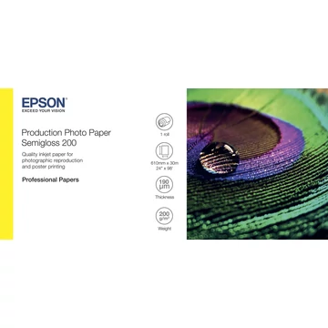 Epson félfényes fotópapír 24"x30m 200g Epson