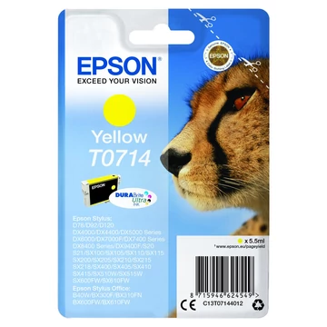 Epson T0714 Tintapatron Yellow 5,5ml Epson