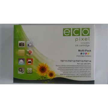 Utángyártott EPSON T07154010 Tintapatron Multipack 4 db-os ECOPIXEL BRAND Ecopixel