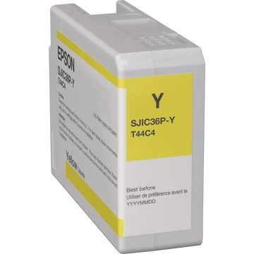 Epson SJIC36P(Y) C6500/C6000 Tintapatron Yellow 80ml Epson