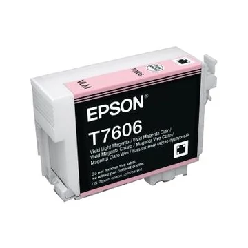 EPSON T7606 ink cartridge high capacity vivid magenta clair 25 9ml 2849 pages 1-pack