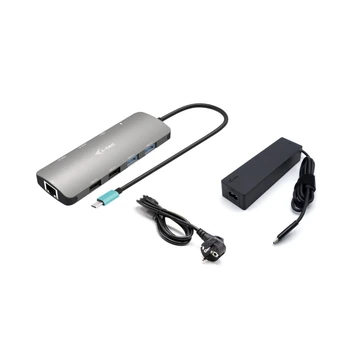 I-TEC USB-C METAL NANO 2X HDMI DOCKING STATION PD 100W + CHARGE