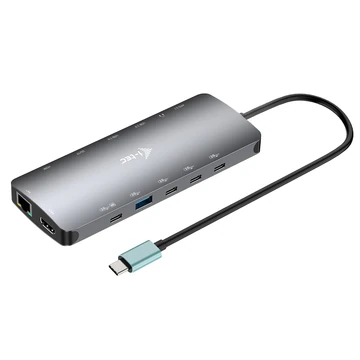 I-TEC USB-C NANO 3X LCD DOCK 2X HDMI 1X USB-C VIDEO PD 140W