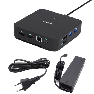 I-TEC USB-C 1XDP 2X HDMI DOCK PD 100W + I-TEC CHARGER 100W