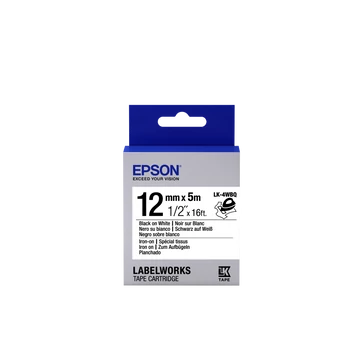 Epson LK-4WBQ címkeszalag Black/White 12mm (5m) Epson