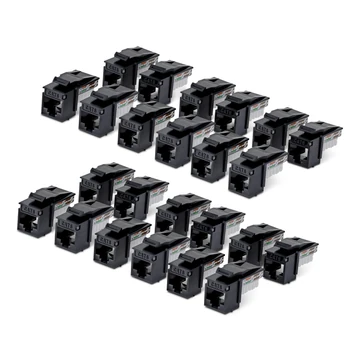 CAT6 KEYSTONE JACK 24-PACK 24-PACK90-DEGREE 110 PUNCH DOWN