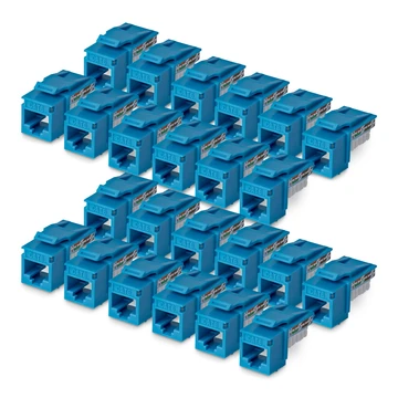 CAT6 KEYSTONE JACK 24-PACK 24-PACK90-DEGREE 110 PUNCH DOWN
