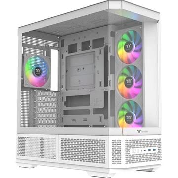 Thermaltake View 370 TG ARGB Snow táp nélküli ablakos Mid Tower számítógépház fehér