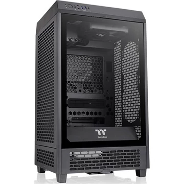 Thermaltake The Tower 200 Snow táp nélküli ablakos MT Mini Tower számítógépház fekete