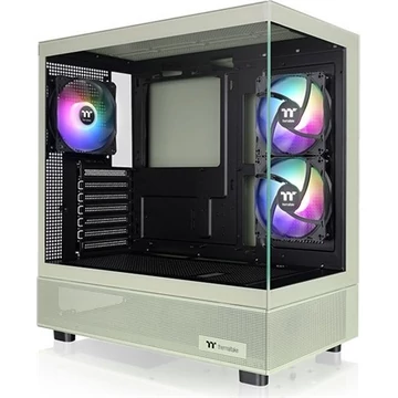 Thermaltake View 270 Plus TG ARGB Matcha Green táp nélküli ablakos Mid Tower számítógépház zöld