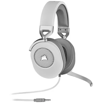 CORSAIR HS65 Surround Wired Gaming Headset - White