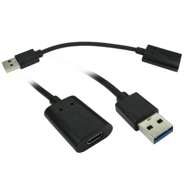 USB CABLE 5GBPS 15CM TYPE A (M) TO TYPE C (F)