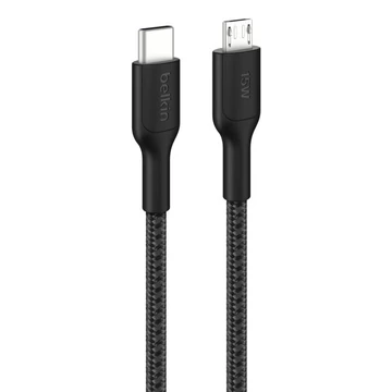 BELKIN BOOSTCHARGE PRO GEFLOCHT USB-C AUF MICRO-USB-KABEL 1 M SC