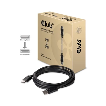Club 3D Kábel - CAC-1064 (DisplayPort 1.2, 21.6Gbps, 4K60Hz, VESA tanúsított, 3m, M / M)