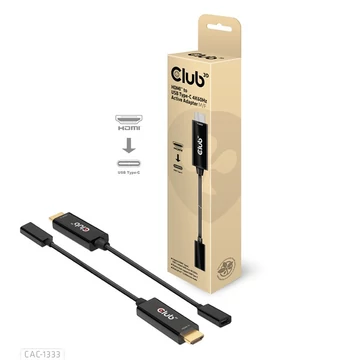 Club 3D Átalakító - CAC-1333 (HDMI to USB-C aktív, 4K60Hz, M / F)