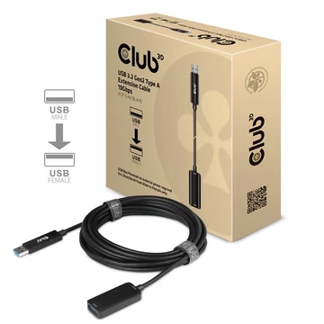 Club 3D kábel - CAC-1411 (3.2 USB-A 10 Gbps, M / F, 5m)