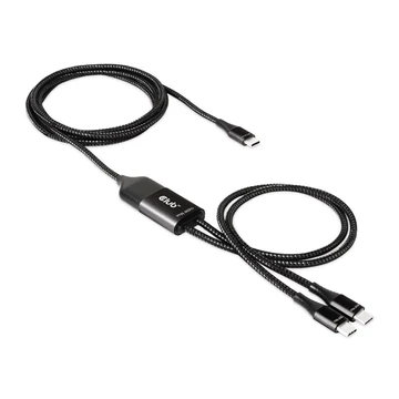 Club 3D Kábel - CAC-1527 (USB-C Y kábel, 100W PD, 1.83m, 2xUSB-C)