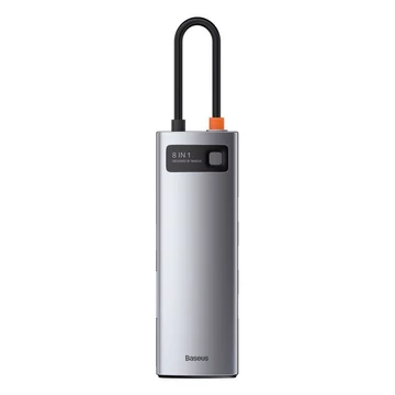 Baseus Metal Gleam Series 8 az 1-ben multifunkciónális USB-C hub (CAHUB-CV0G)