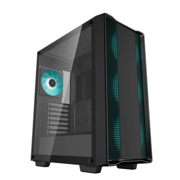 DeepCool Számítógépház - CC560 V2 (fekete, ablakos, 4x12cm ventilátor, Mini-ITX / Micro-ATX / ATX, 1xUSB3.0, 1xUSB2.0)
