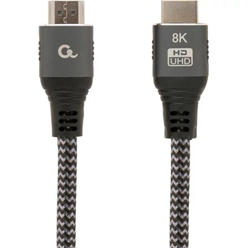 Gembird 8K selesct plus HDMI 2.1 Ethernet -> HDMI 2.1 Ethernet M / M video kábel 3m fekete-szürke