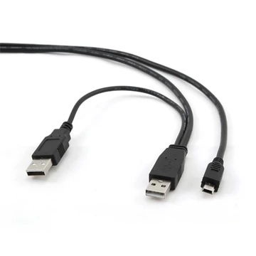 Gembird USB A -> USB mini B M / M adatkábel 0.9m fekete