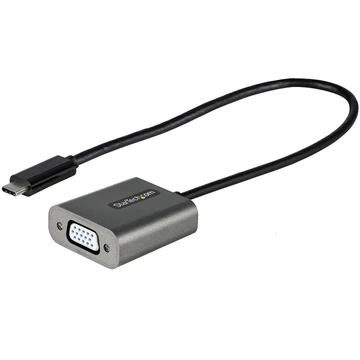 USB C TO VGA ADAPTER 1920X1200P WITH 12IN LONG ATTACHED CABLE