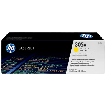 HP CE412A Toner Yellow 2.600 oldal kapacitás No.305A HP