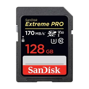 SANDISK Extreme PRO SDXC 128GB UHS-I 170MB/s C10, U3, V30