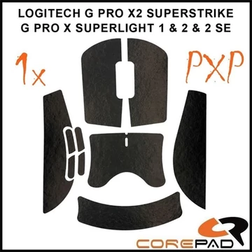 Corepad Logitech G PRO X SUPERLIGHT 1 / 2/2SE / X2 SS PXP Grips fekete
