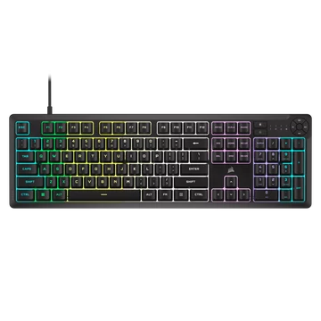 CORSAIR K55 CORE RGB Gamer Billentyűzet, fekete