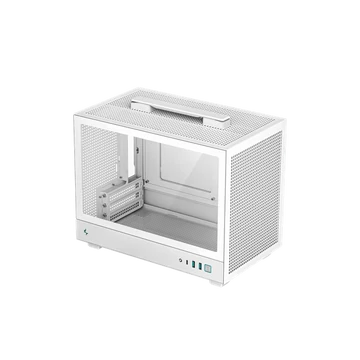DeepCool Számítógépház - CH160 WH (fekete, Mini-ITX, 2xUSB3.0, Type-C, fehér)