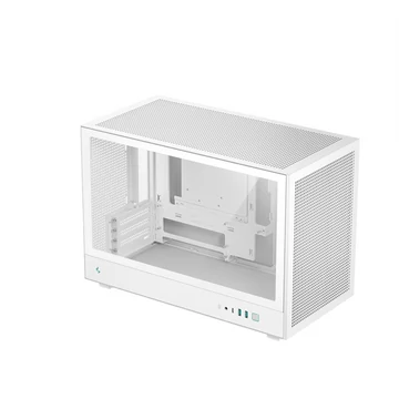 DeepCool Számítógépház - CH260 WH (fekete, Mini-ITX / Micro ATX (BTF), 2xUSB3.0, Type-C, fehér)