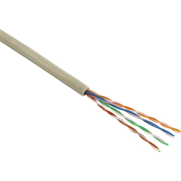 EXCEL Falikábel Cat.5e U / UTP PVC köpeny 305m, szürke